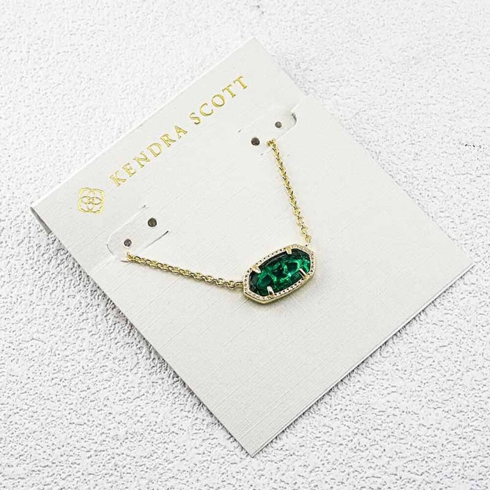 Kendra Scott Dark Green Necklace